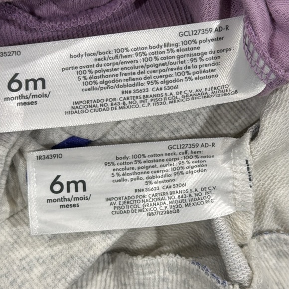 Bundle of 2 Carter's Baby Girl Outfit Sets in Size 6 Months NWT - Picture 6 of 6